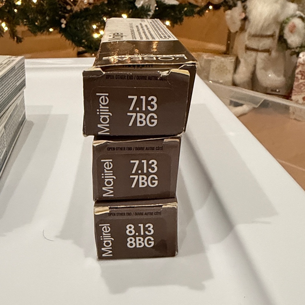 3 tubes of L’Oreal Majirel Hair Color (7.13 & 8.13)